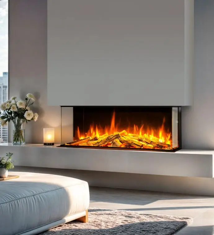 Panoramic 3-Sided Electric Fires