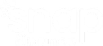 snap logo white